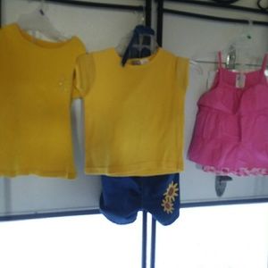 Size 6/6x Girls lot of shorts and tops